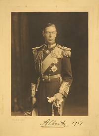 HRH Albert, Duke of York, 1927 - courtesy H.F. Atkinson Dental Museum.